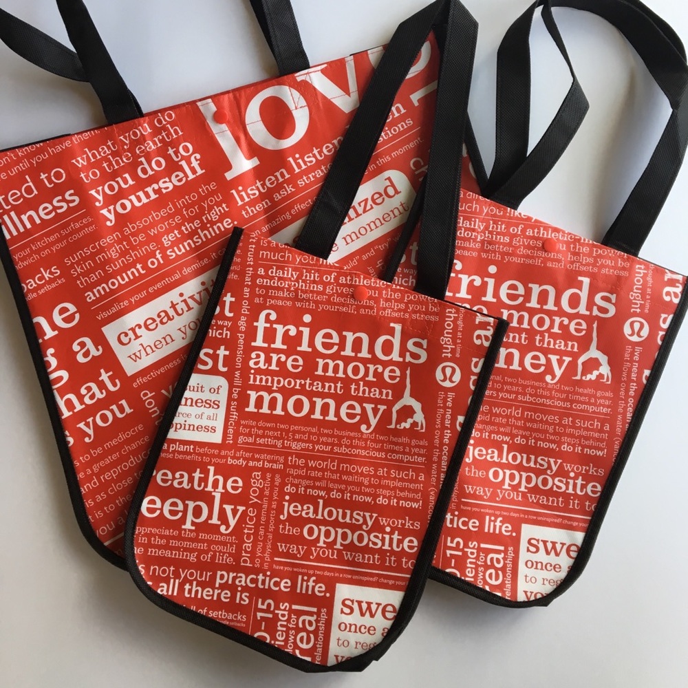 Lululemon Shopping Bags